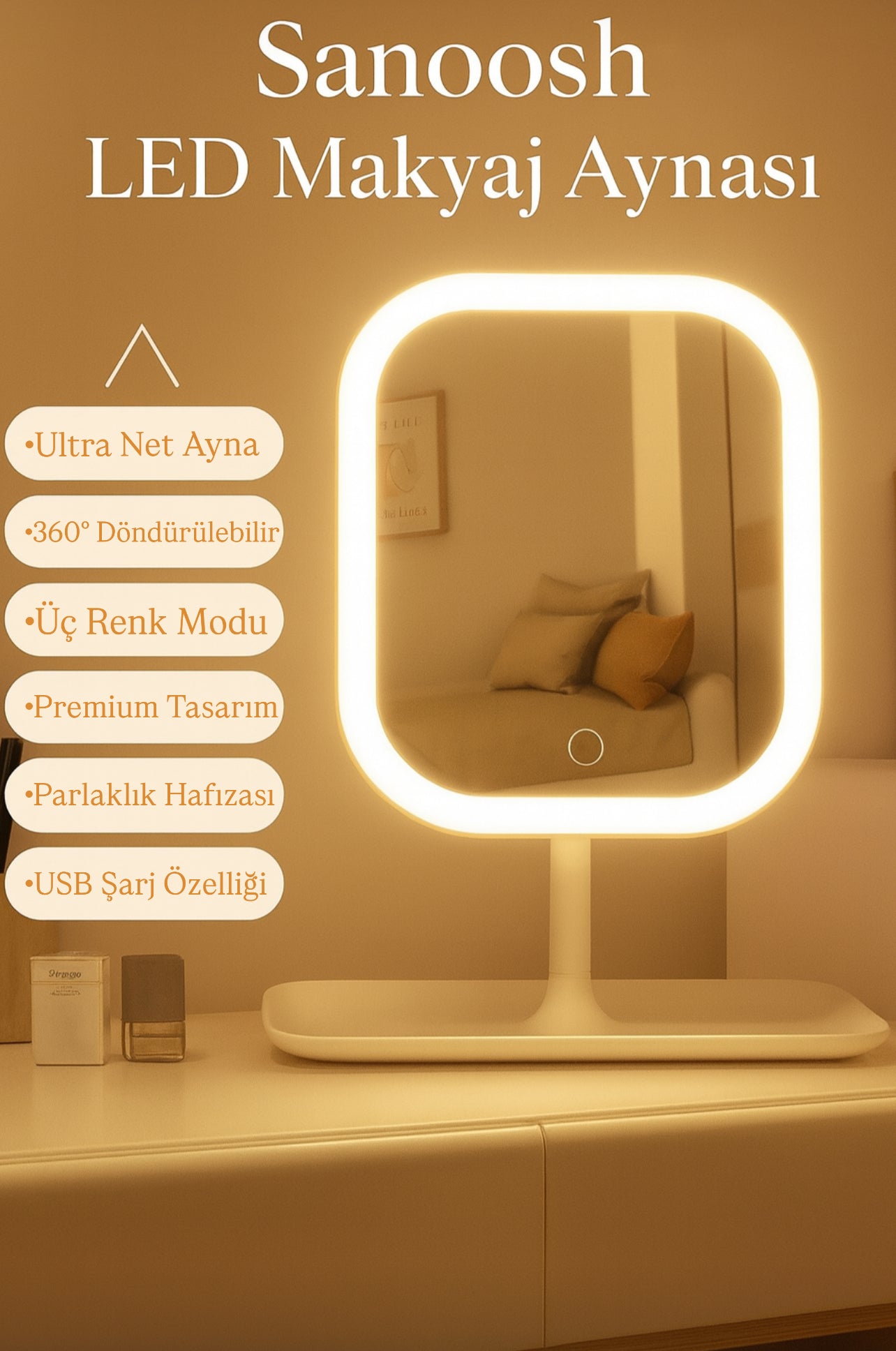 Sanoosh Premium Işıltı Aynası